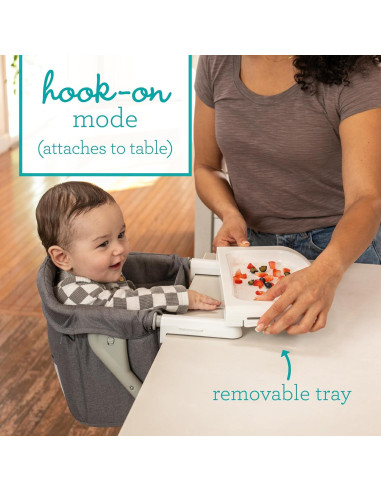 Asiento Elevador de Viaje Infantino 204009-00 Gris, 1.81 kg