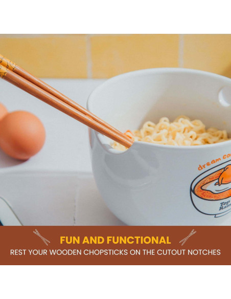 Conjunto de vajilla para ramen Silver Buffalo Gudetama 567g