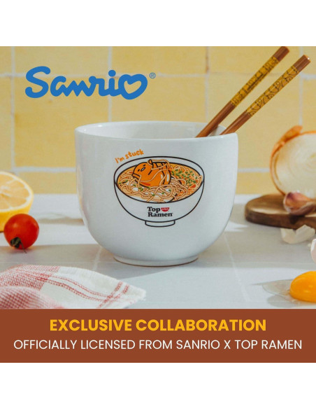 Conjunto de vajilla para ramen Silver Buffalo Gudetama 567g