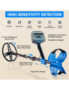 Detector de Metales Novorik 11" (27,94 cm) Impermeable 2