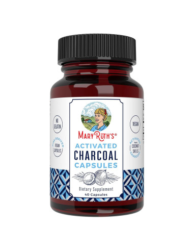 Cápsulas de Carbón Activado MaryRuth Organics 40 Unidades