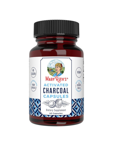 Cápsulas de Carbón Activado MaryRuth Organics 40 Unidades Cápsulas de Carbón Activado MaryRuth Organics 40 Unidades
