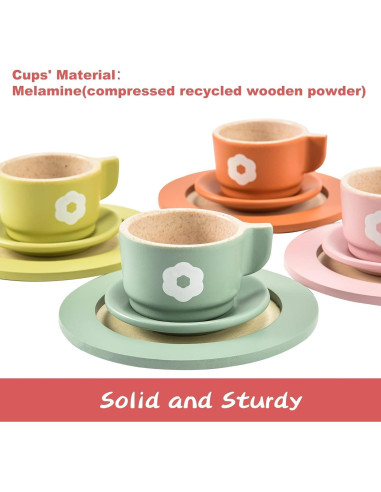 Juego de Cocina de Madera Giant Bean 27 Piezas para Niños