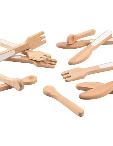 Juego de Cocina de Madera Giant Bean 27 Piezas para Niños