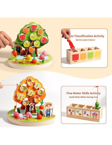 Juguete Educativo Montessori de Madera INIFEIDALA 1.12kg Juguete Educativo Montessori de Madera INIFEIDALA 1.12kg