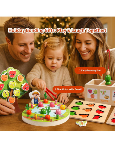 Juguete Educativo Montessori de Madera INIFEIDALA 1.12kg