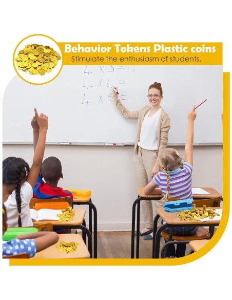 1000 Monedas de Oro Pirata de Plástico 8.89 cm para Fiesta