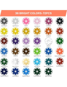 Vinilo Adhesivo Permanente HAWERSI 72 Hojas 30.5x21.6cm Multicolor 2