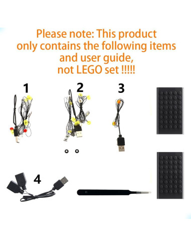 Kit de Luz LED GEAMENT para Lego Harry Potter Gringotts