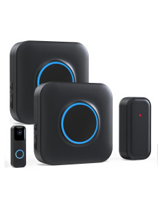 Extensor de Timbre Inalámbrico Satisure B22 - 2 Timbres y 1 Extensor