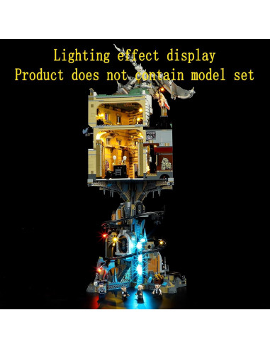 Kit de Luz LED GEAMENT para Lego Harry Potter Gringotts