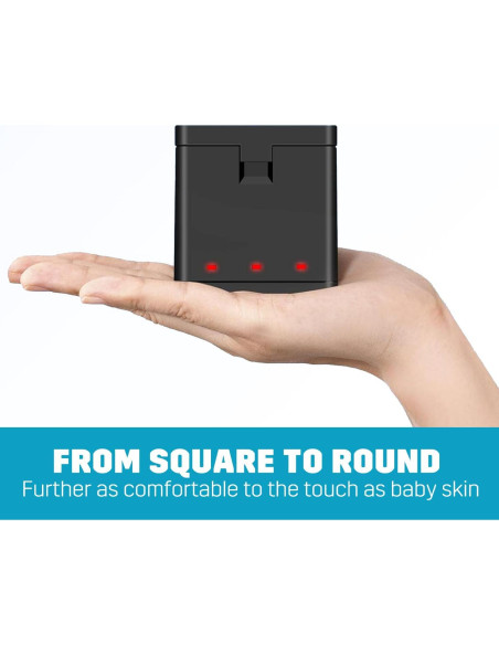 3 Baterías 1800mAh Azonpower para GoPro Hero 9 10 11 12 + Cargador