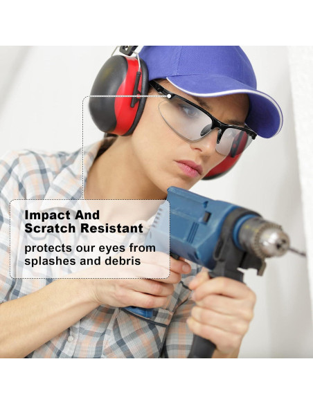 Gafas de Seguridad Kathfly 36 Pcs Policarbonato Anti Rayones