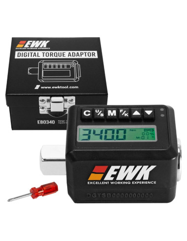 Adaptador de Par Digital EWK 1/2" 12.5-340 Nm con Pantalla LED