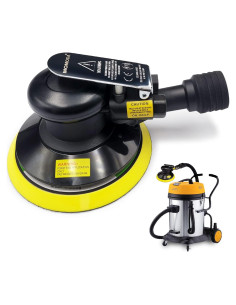 Lijadora Orbital Neumática MOMODA 6" Profesional con Conector