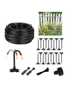 Kit de Riego por Goteo Bubwepo 19.5 m con 20 Boquillas