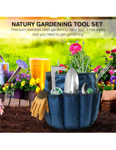 Juego de Herramientas de Jardín Natury - Acero Inoxidable y Madera 2