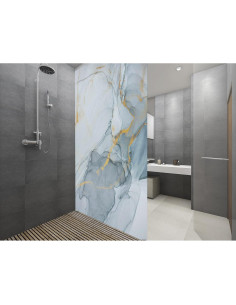 Película de Ventana de Privacidad Myronsa 45x100 cm Mármol 2