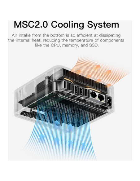 Mini PC Beelink EQR5, AMD Ryzen 5 PRO 5650U, 16GB RAM, 500GB SSD