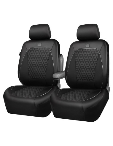 Cubiertas de Asiento de Cuero CAR PASS con Gel Enfriador 2 Pcs