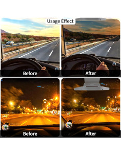 Visera Solar Antirreflejo Gute 2 en 1 para Coche Universal 2