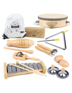 Set de Juguetes Musicales de Madera Chriffer para Niños