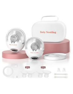 Extractor de Leche Eléctrico Baby Nestling Gris, Silencioso, 4 Modos
