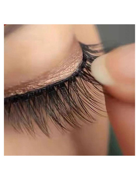 40 Piezas Pestañas Falsas Autoadhesivas Baolaili 12cm