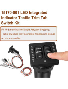 Kit Interruptor Táctil LED Lenco Marine QP-2241 27x20cm 2