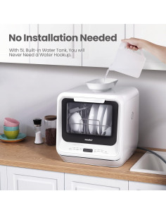 Lavavajillas Portátil COMFEE' CDC17P0AWB 5L 6 Programas Blanco 2