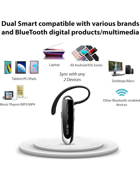 Auriculares Inalámbricos Bluetooth 5.3 Tek Styz TS-1241 IPX5