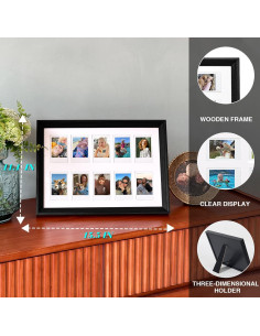 Marco de Foto Mini WOGOZAN de Madera para Instax Mini 10 Piezas 2