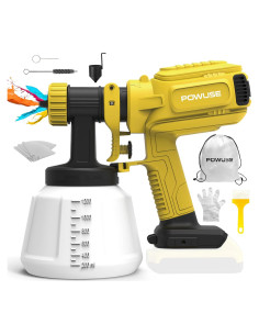Pulverizador de pintura HVLP 600W Dewalt 20V sin batería