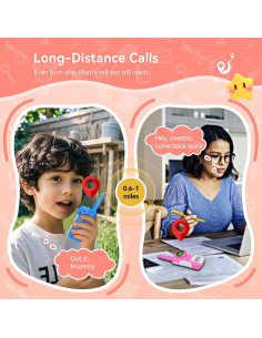 Walkie Talkies Retevis EZTalk 70 para Niños, 2 Vías, Recargables 2