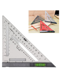 Escuadra de Carpintería YWBL-WH 17.78 cm Aluminio Plateado