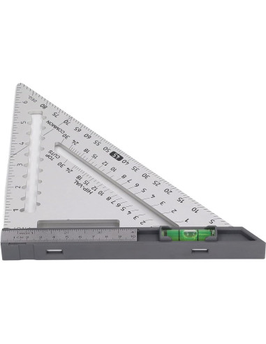 Escuadra de Carpintería YWBL-WH 17.78 cm Aluminio Plateado