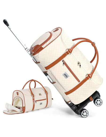 Bolsa de Ropa Rodante Ponhog TR24015BG02 - 54x25 cm Beige