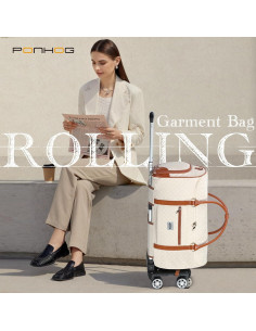 Bolsa de Ropa Rodante Ponhog TR24015BG02 - 54x25 cm Beige 2