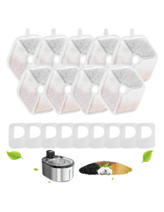 Filtro de Agua para Gatos Jsjyuan 9+9 Reemplazos 152oz