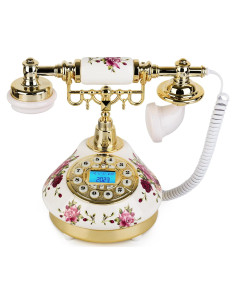 Teléfono de Línea Antiguo Sangyn Vintage con Pantalla LCD