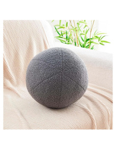 Cojín Decorativo Redondo Uvvyui Gris Oscuro 21.8 cm