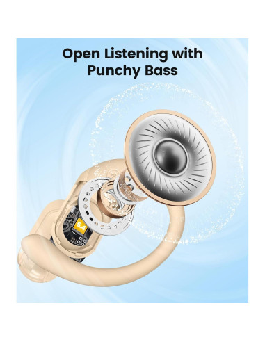 Auriculares Traductores AI Bluetooth TAGRY A12 164 Idiomas Caramelo