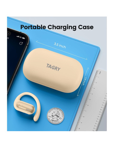 Auriculares Traductores AI Bluetooth TAGRY A12 164 Idiomas Caramelo