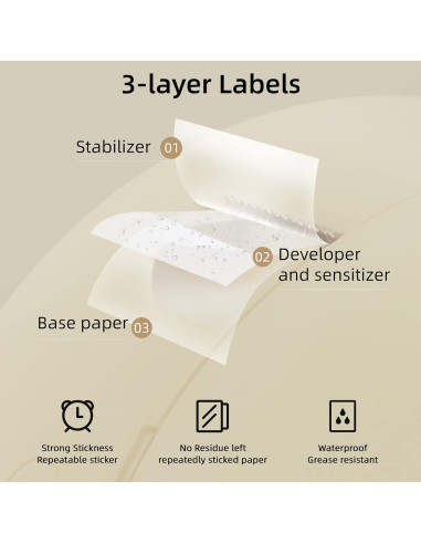 Impresora de Etiquetas HPRT H11 Mini Bluetooth 203 dpi Beige