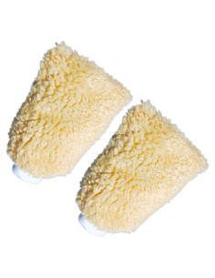 Guantes de Lavado de Autos Quanzhou 2 Pcs Amarillo Lana Sintética