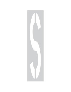 Plantilla de Letra S Grande 3MM Reutilizable Marketing Holders 2