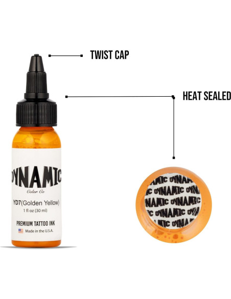 Tinta para Tatuajes Dynamic Color Co - Amarillo Dorado 44.83 g