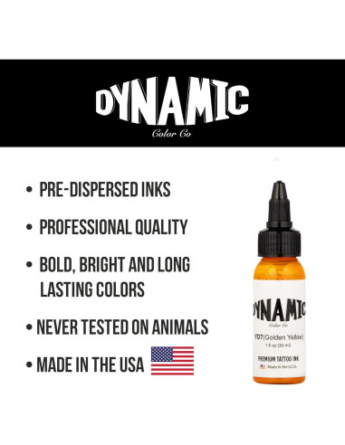Tinta para Tatuajes Dynamic Color Co - Amarillo Dorado 44.83 g