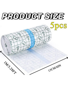 Vendaje para Tatuajes ANAMPION 15.24 cm x 5.5 m Impermeable 2
