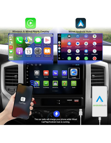 Estéreo de Coche AUMUME Android 13 9" para Toyota Tacoma 2005-2013